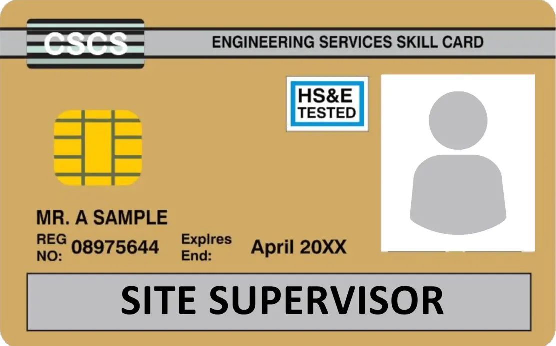 CSCS Gold Supervisor Card